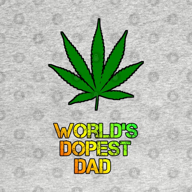 WORLD'S DOPEST DAD (black) Design by MN-STORE